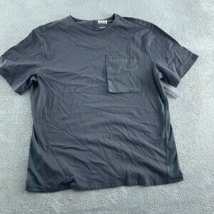 Bass Outdoor Mens Utility Tee Forged Iron Color L 100% Cotton Front  NWT 0095